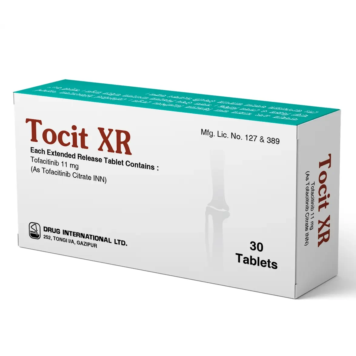Pack Image: Tocit XR 11 mg Tablet (1 x 14)