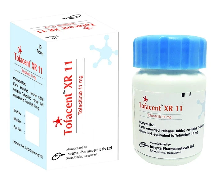 Pack Image: Tofacent XR 11 mg Tablet (1 x 10)