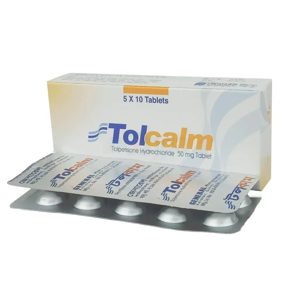 Pack Image: Tolcalm 50 mg Tablet (5 x 10)