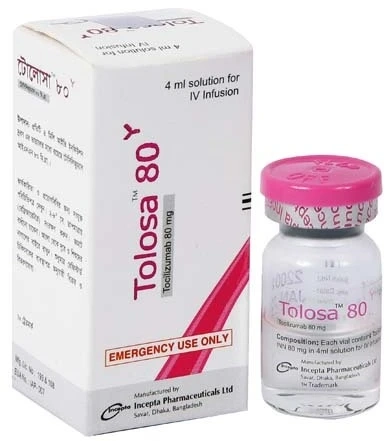 Pack Image: Tolosa 80 mg Injection (4 ml vial)