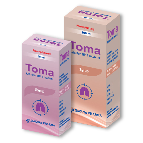 Pack Image: Toma 1 mg Syrup (50 ml bottle)