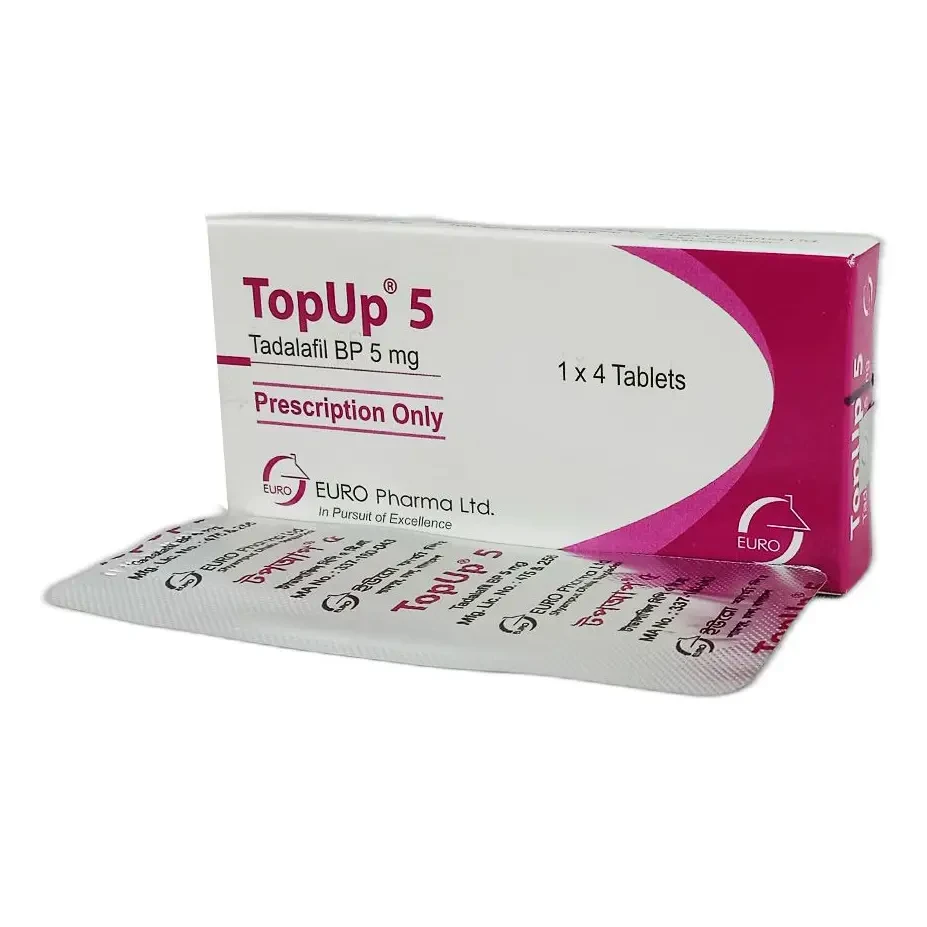 Pack Image: TopUp 5 mg Tablet (1 x 4)