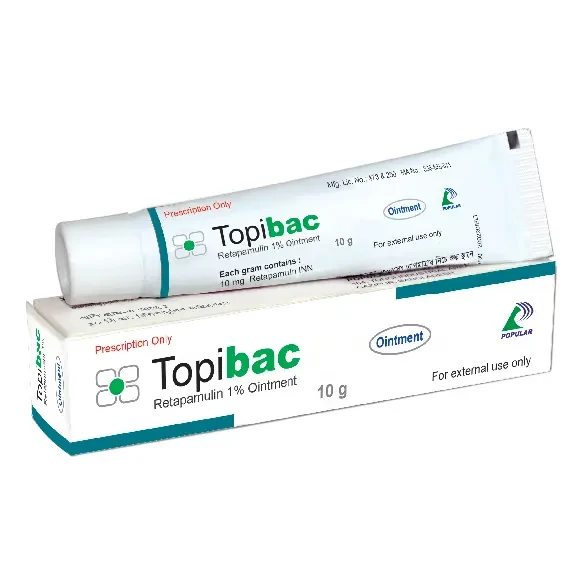 Pack Image: Topibac 1% Ointment (10 gm tube)