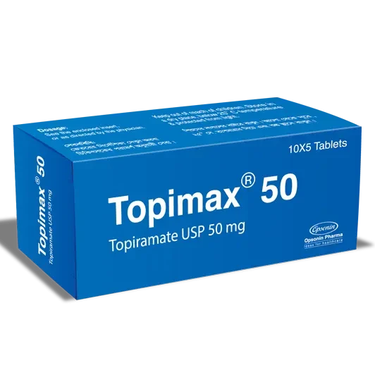 Pack Image: Topimax 50 mg Tablet (5 x 10)