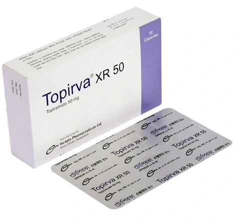 Pack Image: Topirva XR 50 mg Capsule (3 x 10)