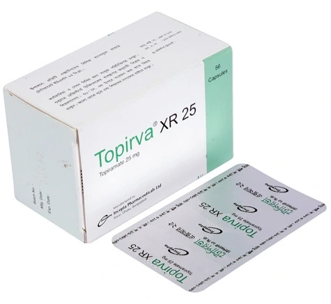 Pack Image: Topirva XR 25 mg Capsule (7 x 8)