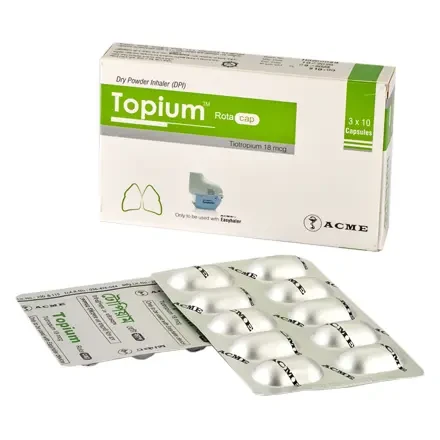 Pack Image: Topium 18 mcg Inhalation Capsule (3 x 10)