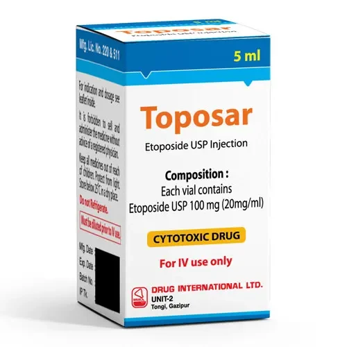 Pack Image: Toposar 100 mg Injection (100 mg vial)