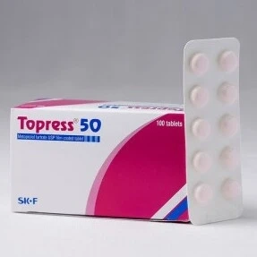 Pack Image: Topress 50 mg Tablet (10 x 10)