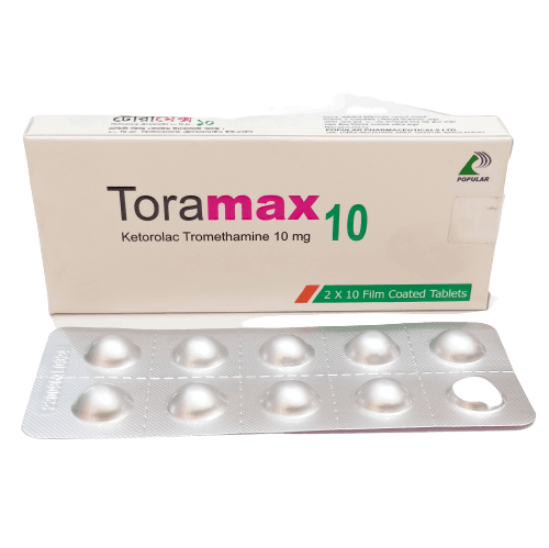 Pack Image: Toramax 10 mg Tablet (2 x 10)
