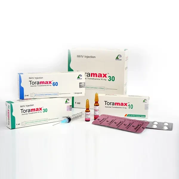 Pack Image: Toramax 60 mg Injection (2 ml ampoule)