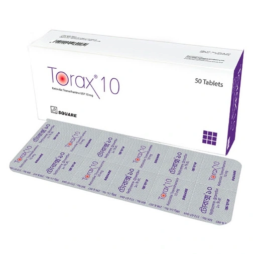 Pack Image: Torax 10 mg Tablet (5 x 10)