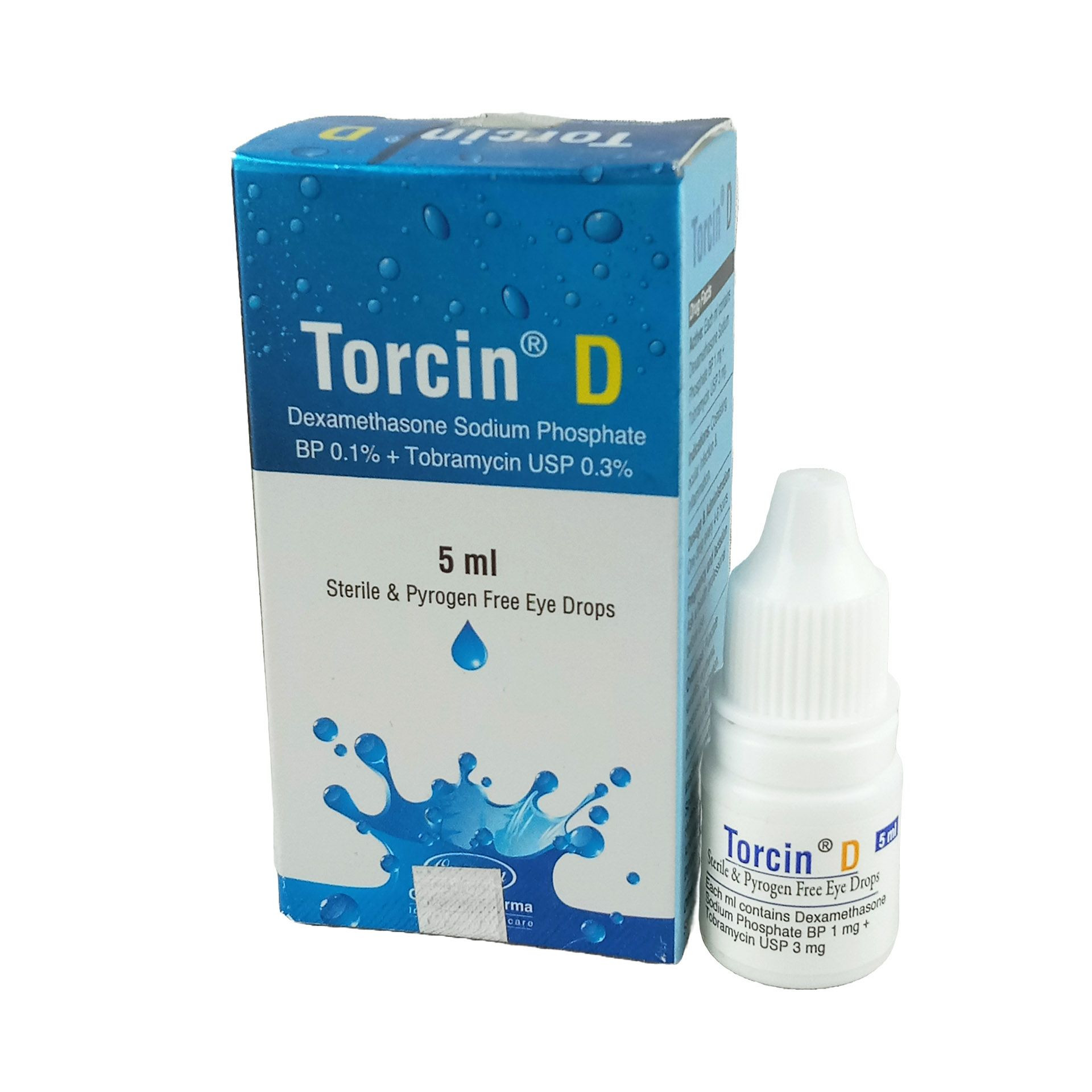 Pack Image: Torcin D 0.1% 0.3% Eye Drop (5 ml drop)