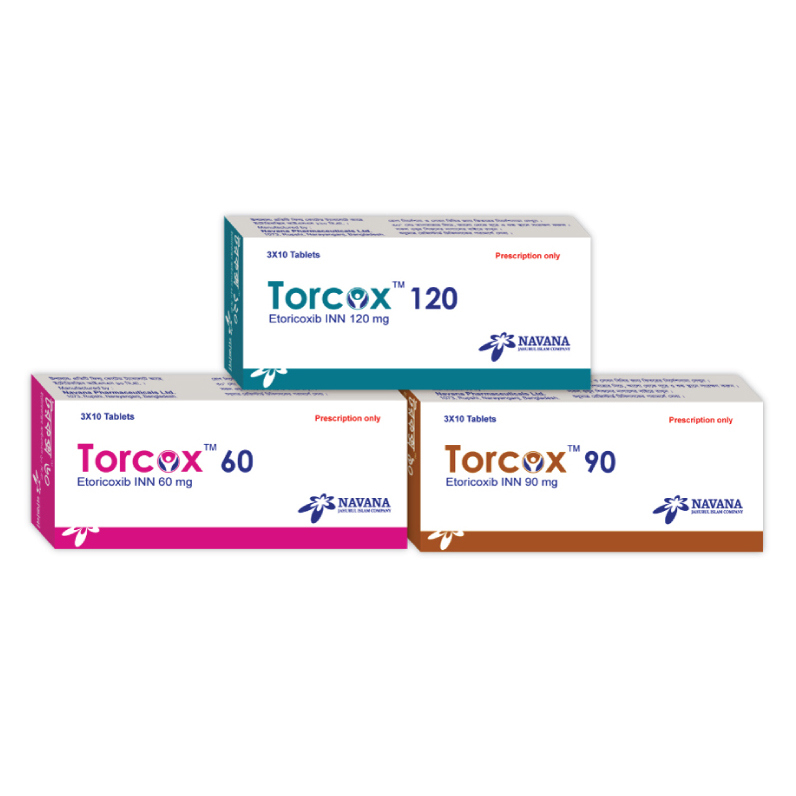 Pack Image: Torcox 120 mg Tablet (3 x 10)