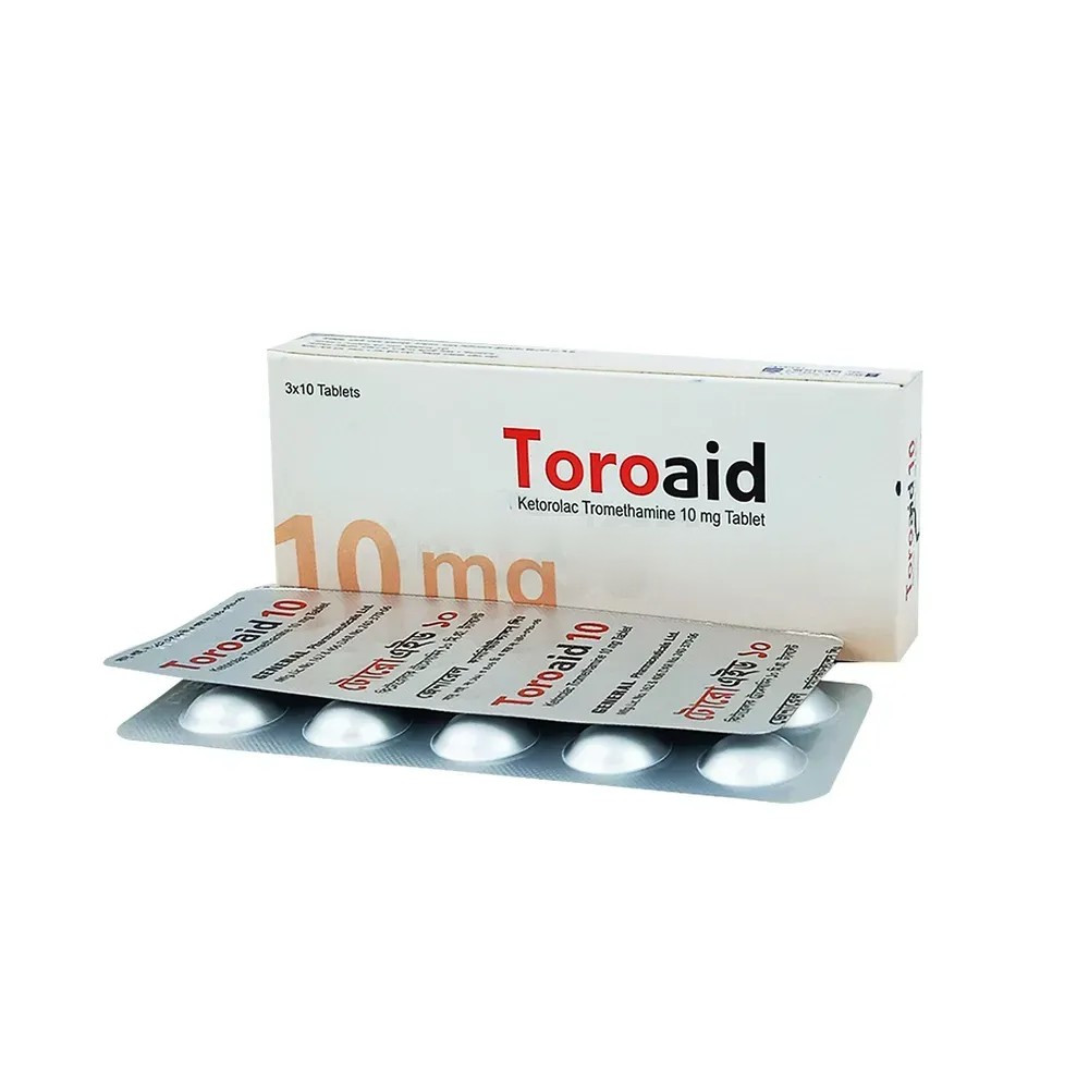 Pack Image: Toroaid 10 mg Tablet (3 x 10)