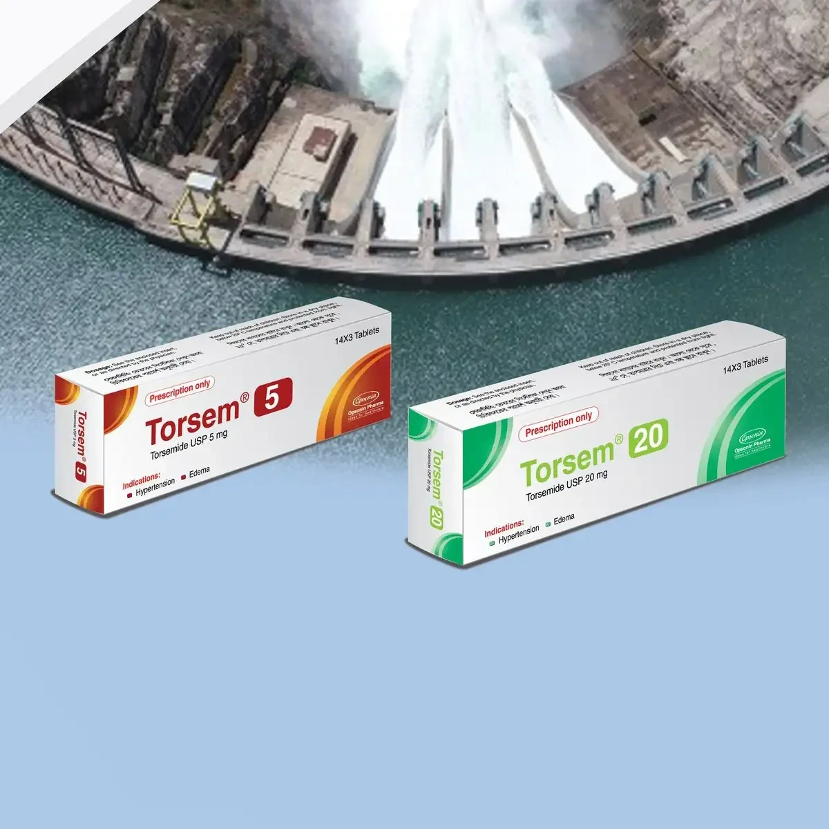 Pack Image: Torsem 5 mg Tablet (3 x 14)