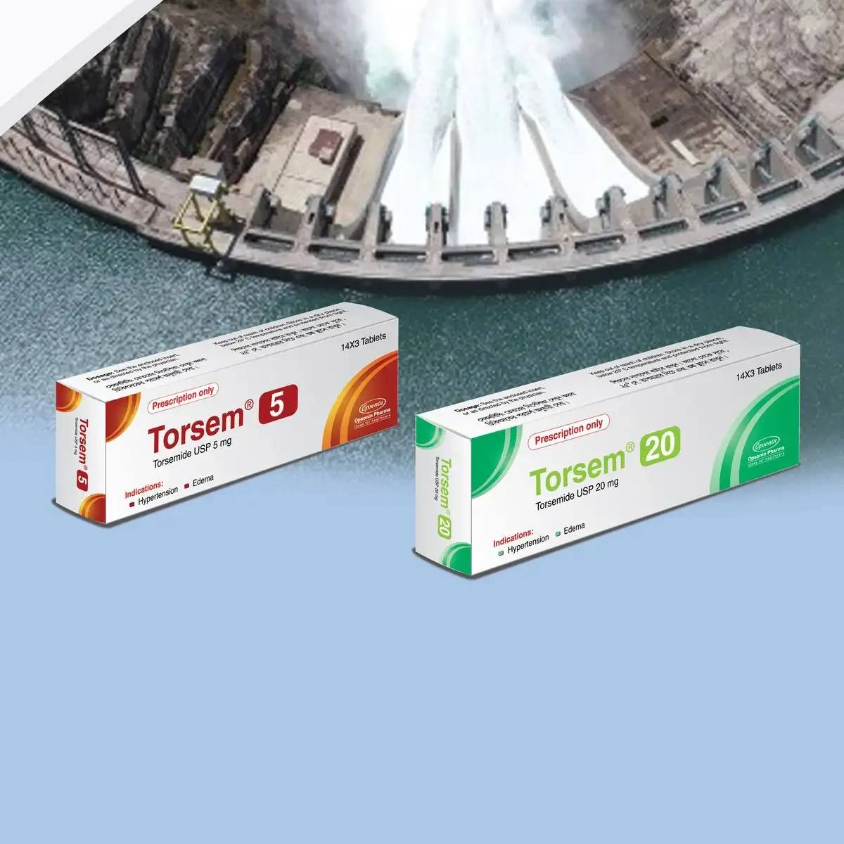 Pack Image: Torsem 20 mg Tablet (3 x 14)