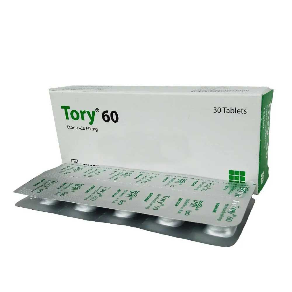 Pack Image: Tory 60 mg Tablet (3 x 10)