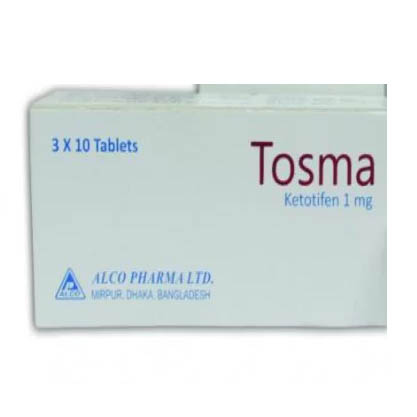 Pack Image: Tosma 1 mg Tablet (3 x 10)