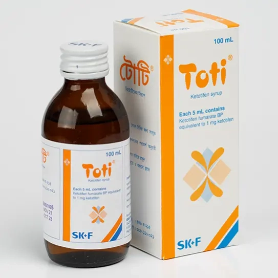 Pack Image: Toti 1 mg Syrup (100 ml bottle)