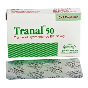 Pack Image: Tranal 50 mg Capsule (2 x 10)