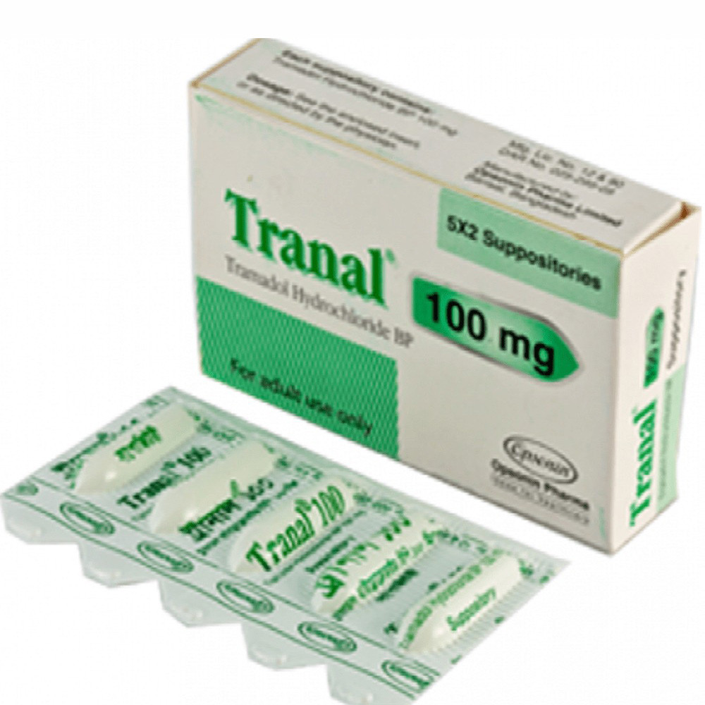 Pack Image: Tranal 100 mg Suppository (2 x 5)