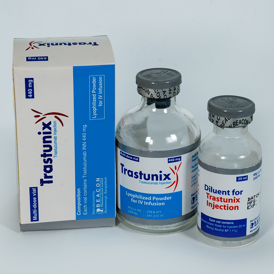 Pack Image: Trastunix 440 mg Injection (440 mg vial)