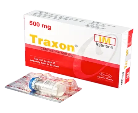 Pack Image: Traxon 500 mg Injection (500 mg vial)