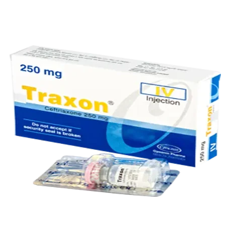 Pack Image: Traxon 250 mg Injection (250 mg vial)