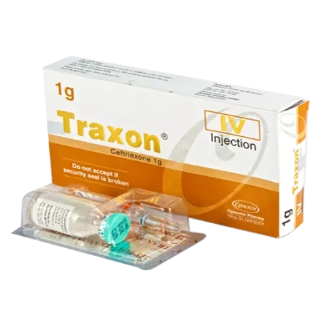 Pack Image: Traxon 1 gm Injection (1 gm vial)