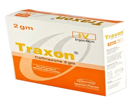 Pack Image: Traxon 2 gm Injection (2 gm vial)