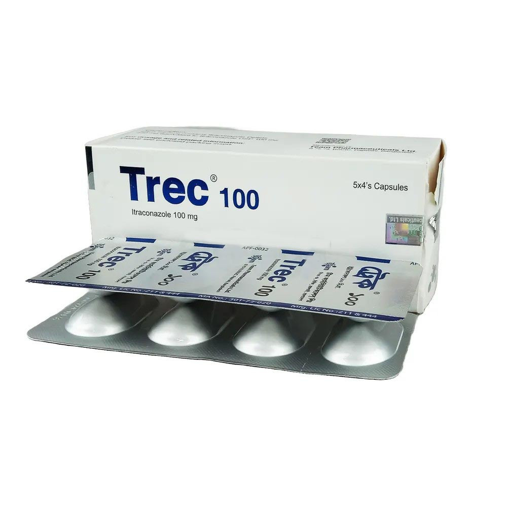 Pack Image: Trec 100 mg Capsule (5 x 4)