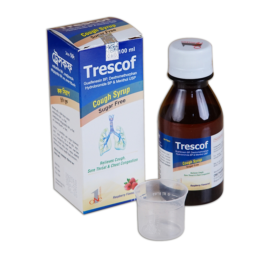 Pack Image: Trescof (200 mg Syrup (100 ml bottle)
