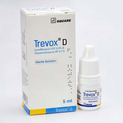 Pack Image: Trevox D 0.1% 0.5% Eye Drop (5 ml drop)