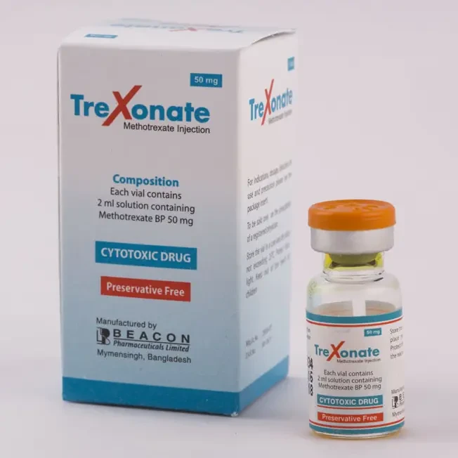 Pack Image: Trexonate 50 mg Injection (50 mg vial)