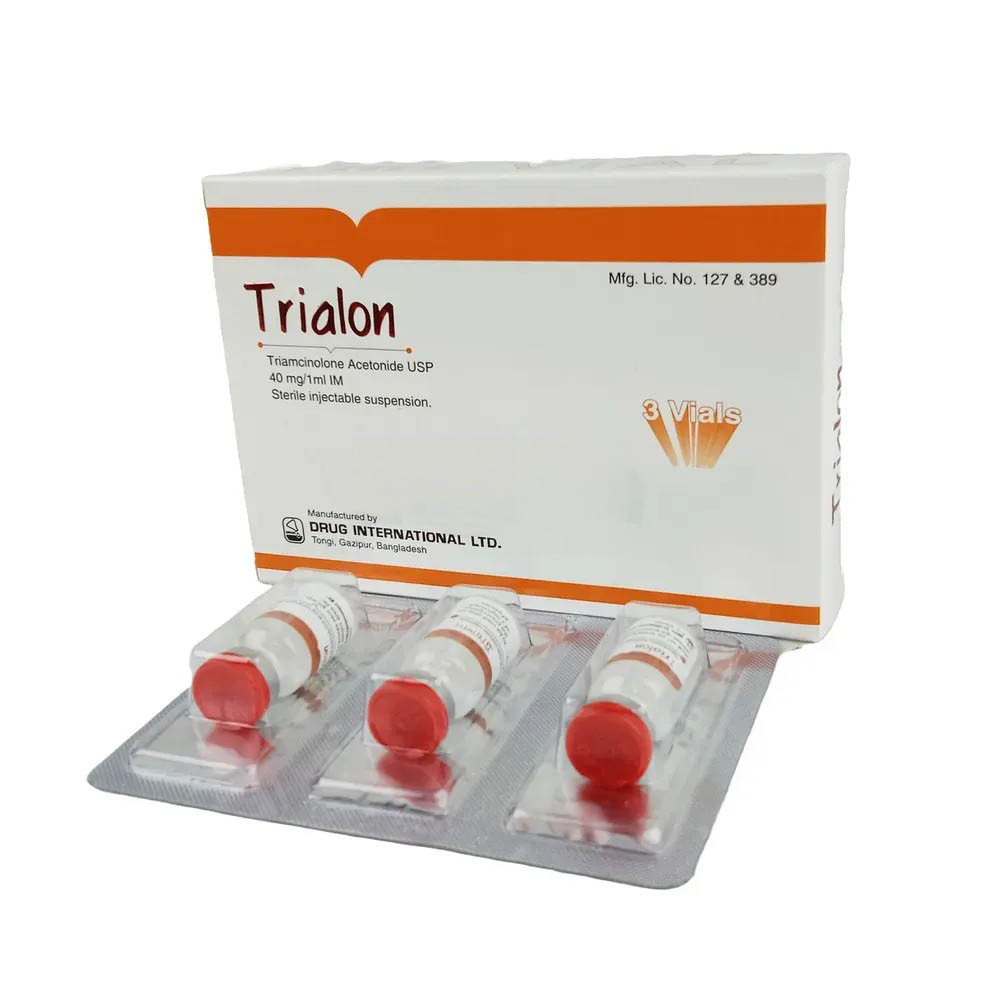 Pack Image: Trialon 40 mg Injection (1 ml vial)