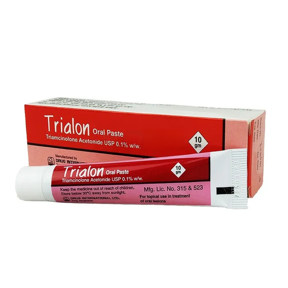 Pack Image: Trialon 0.1% Oral Paste (10 gm tube)
