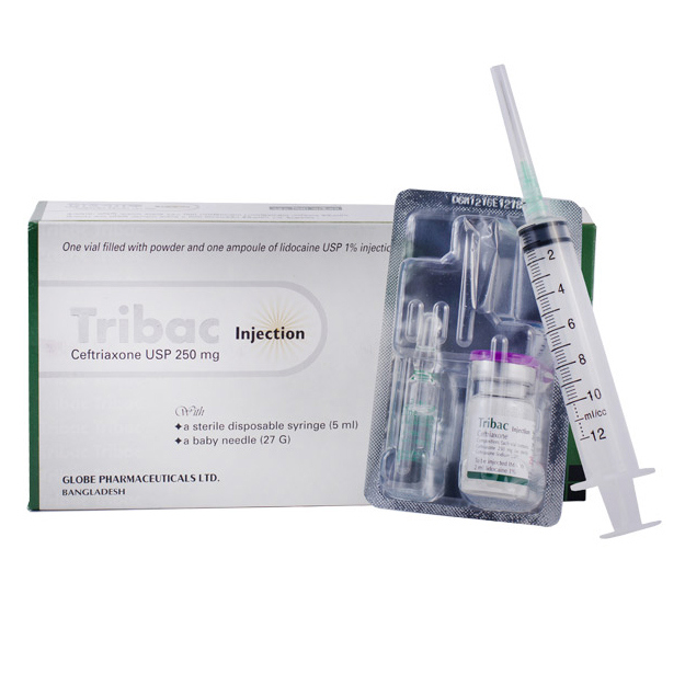 Pack Image: Tribac 250 mg Injection (250 mg vial)