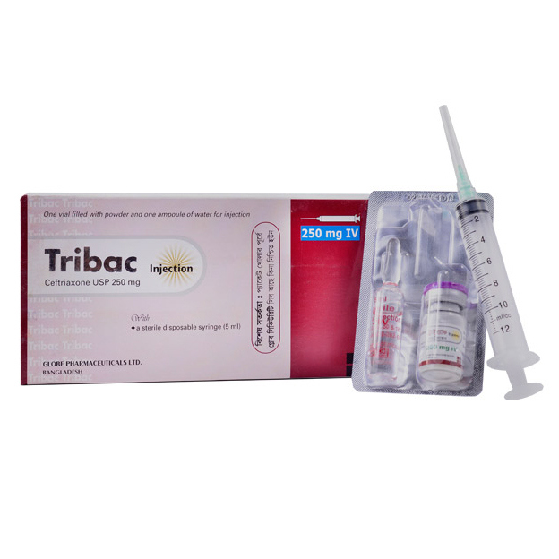 Pack Image: Tribac 250 mg Injection (250 mg vial)
