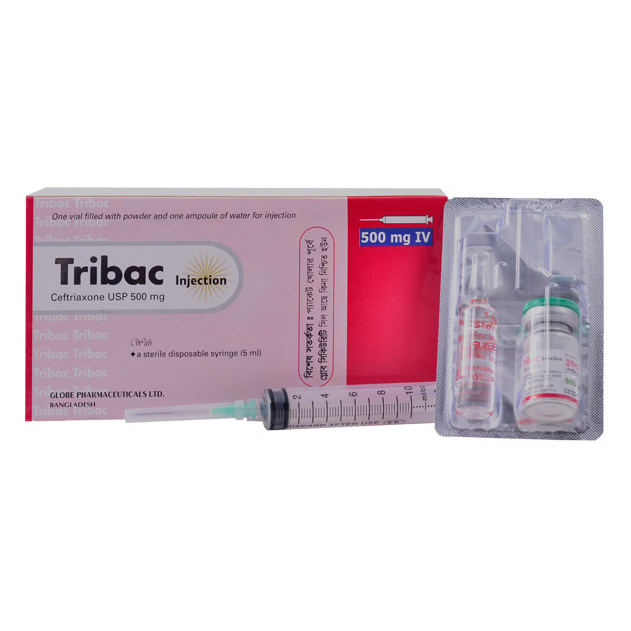 Pack Image: Tribac 500 mg Injection (500 mg vial)