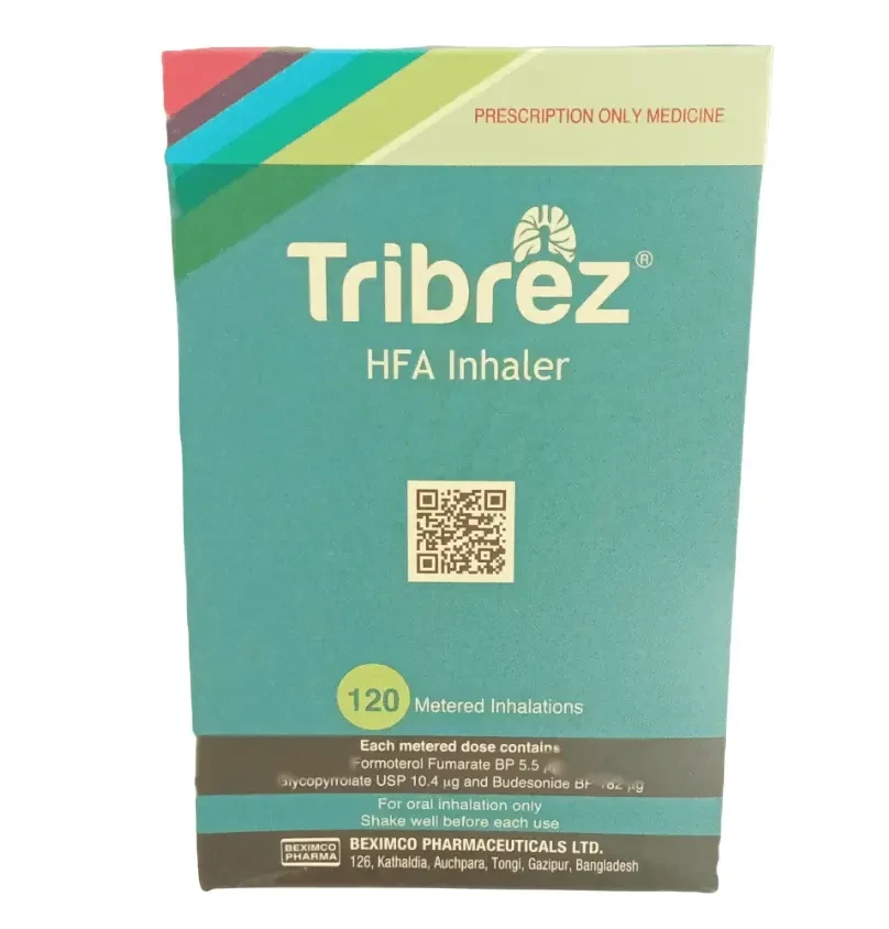 Pack Image: Tribrez (5.5 mcg Inhaler (120 metered sprays)