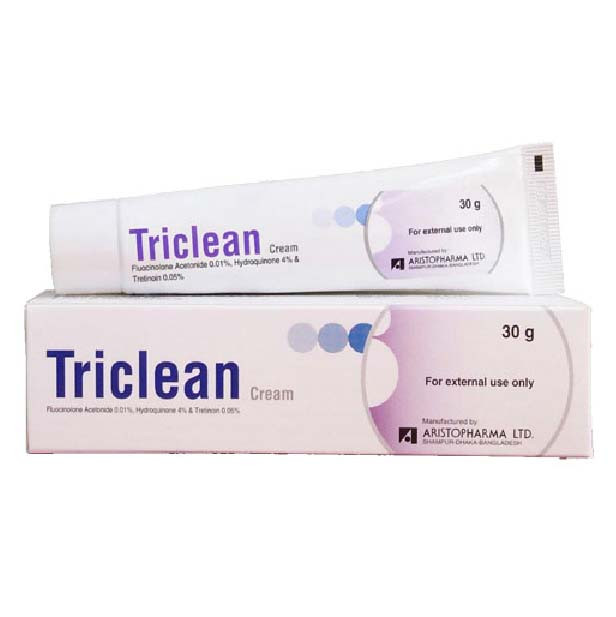 Pack Image: Triclean 0.01% 4% Cream (30 gm tube)