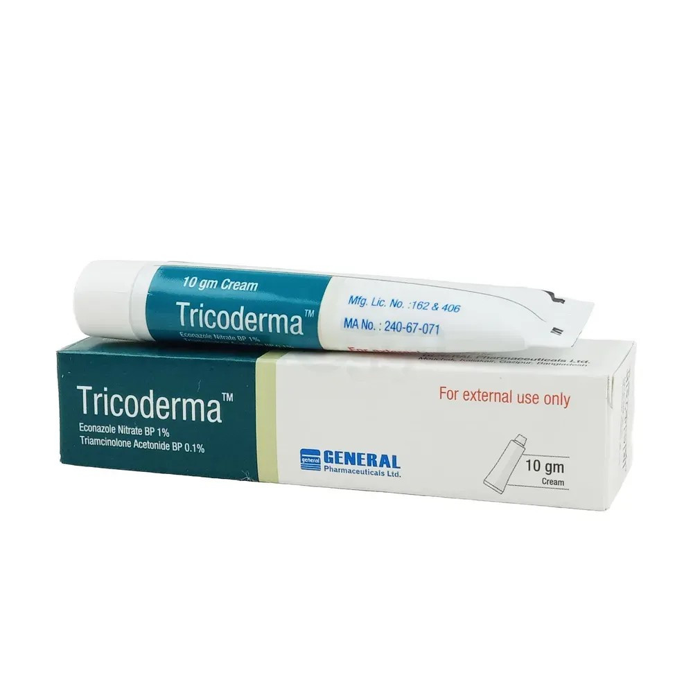 Pack Image: Tricoderma 1% 0.1% Cream (10 gm tube)