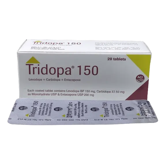 Pack Image: Tridopa 150 mg Tablet (5 x 4)