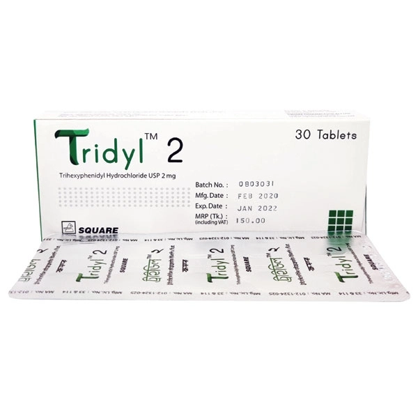 Pack Image: Tridyl 2 mg Tablet (3 x 10)