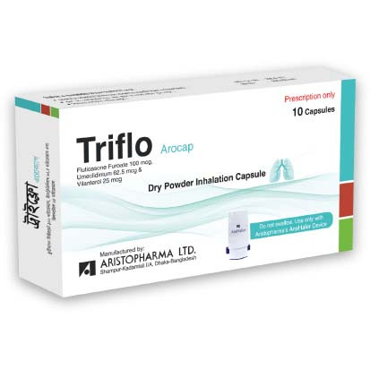 Pack Image: Triflo 25 mcg Inhalation Capsule (1 x 10)
