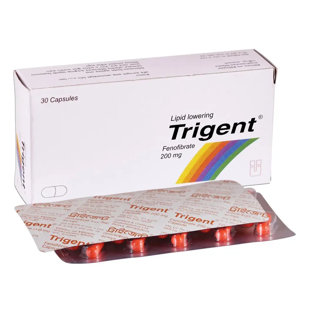 Pack Image: Trigent 200 mg Capsule (3 x 10)