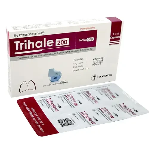 Pack Image: Trihale 25 mcg Inhalation Capsule (1 x 10)
