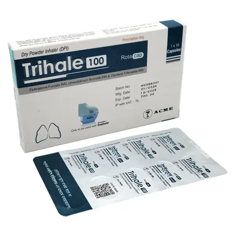 Pack Image: Trihale 25 mcg Inhalation Capsule (1 x 10)