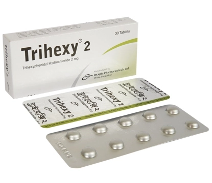 Pack Image: Trihexy 2 mg Tablet (5 x 10)
